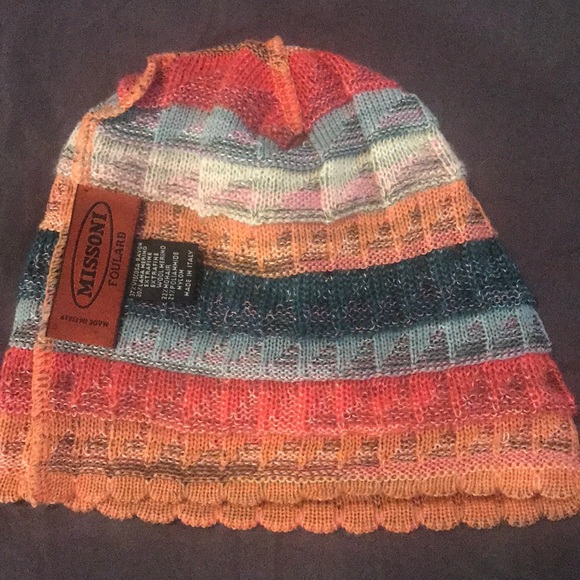 Missoni Foulard knit scarf and beanie set - Picture 4 of 8